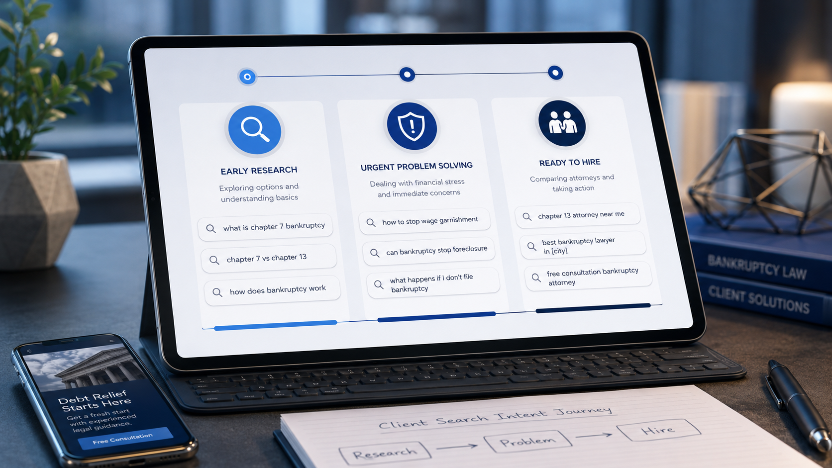 How Bankruptcy Clients Search Online