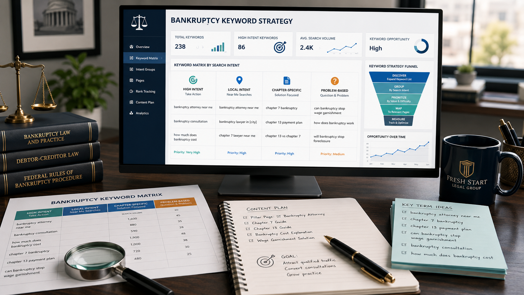 Bankruptcy Keyword Strategy: How to Choose the Right Searches to Target