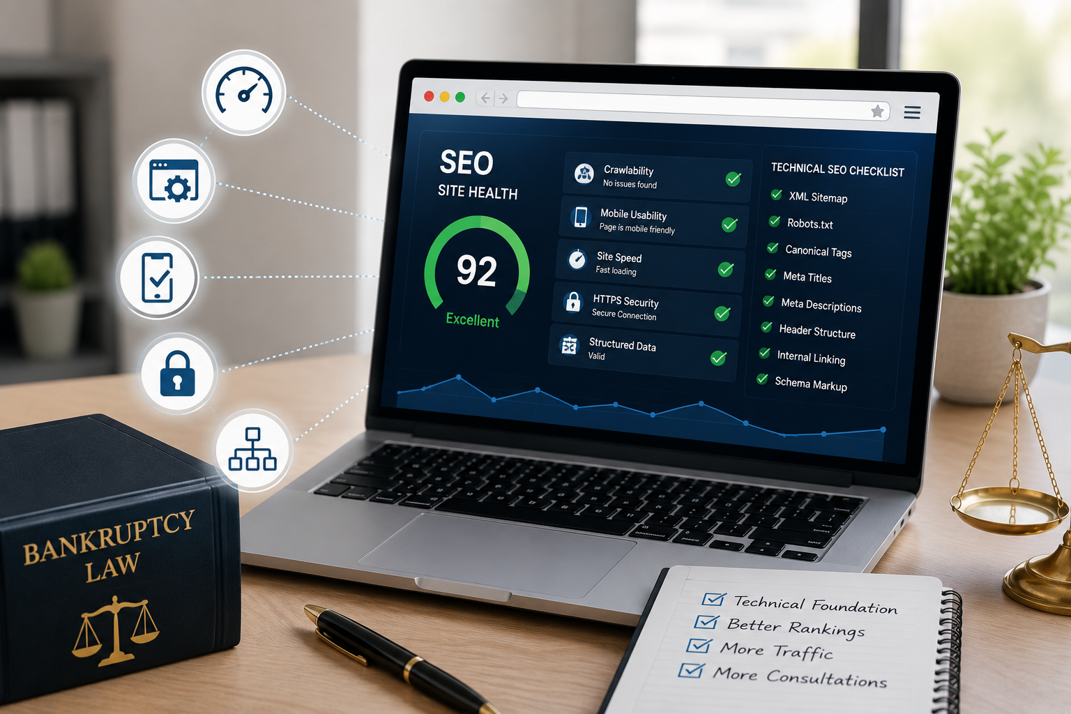 Technical SEO Basics for Bankruptcy Attorney Websites